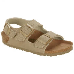 Birkenstock - Kid's Milano TEX Canvas Vegan Rivet Logo - Sandales